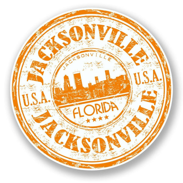 2 x Jacksonville Florida USA Vinyl Sticker #5970