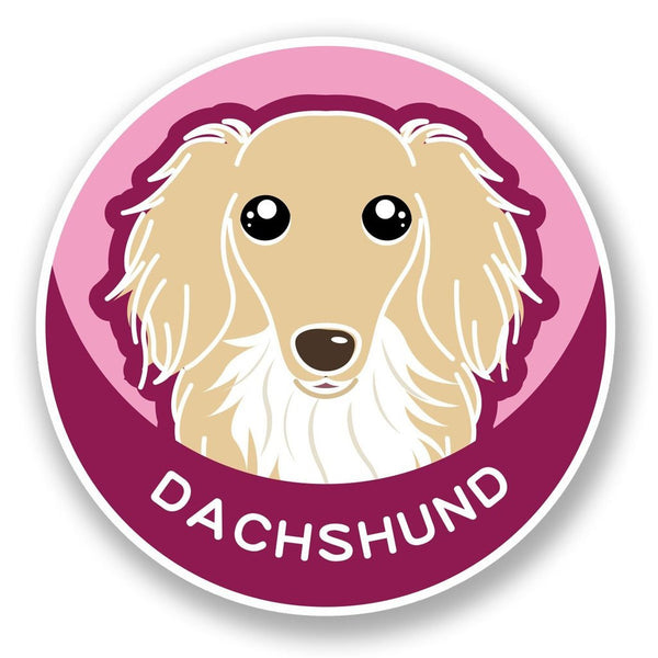 2 x Dachshund Dog Vinyl Sticker #5989