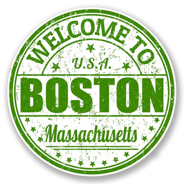 2 x Boston Massachusetts USA Vinyl Sticker #5997