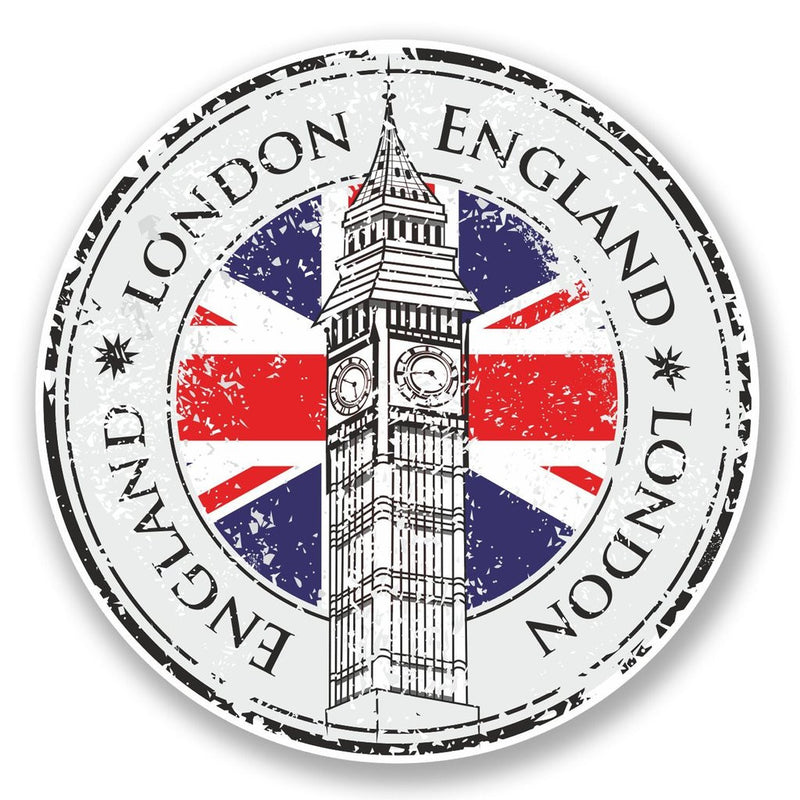 2 x London England UK Vinyl Sticker