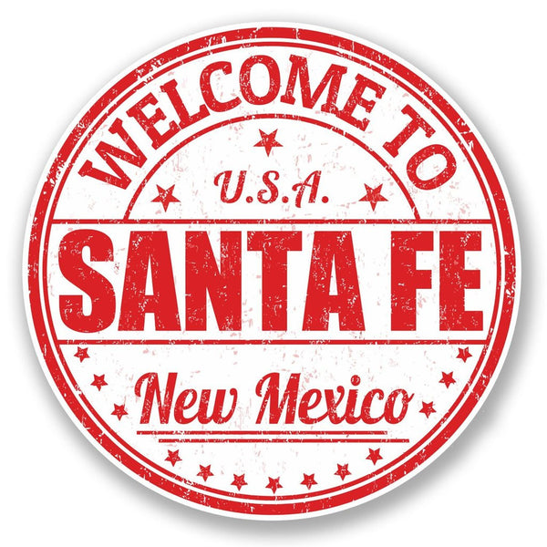 2 x Santa Fe New Mexico USA Vinyl Sticker #6001