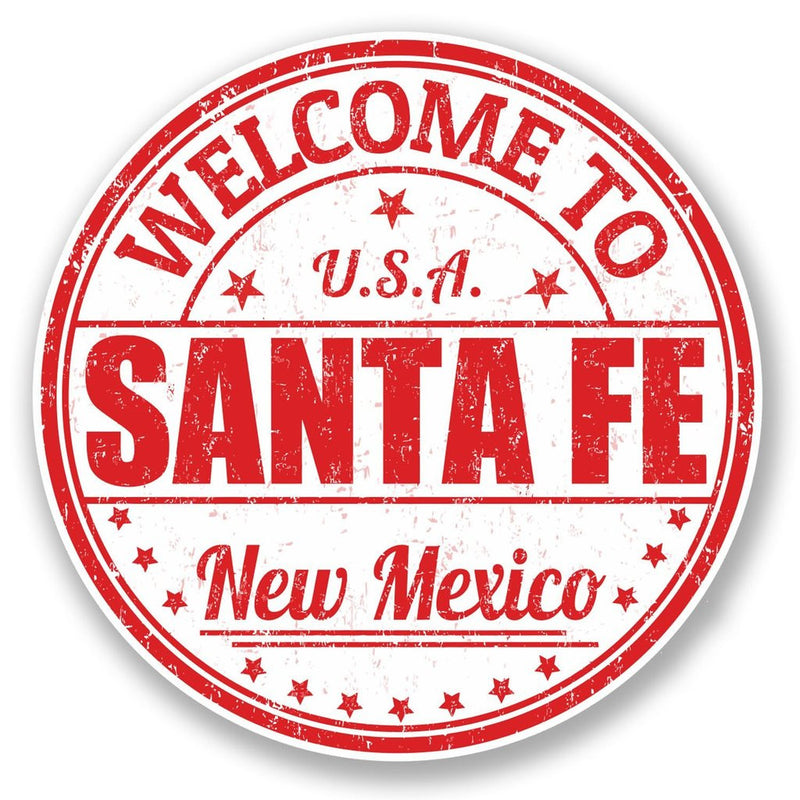 2 x Santa Fe New Mexico USA Vinyl Sticker