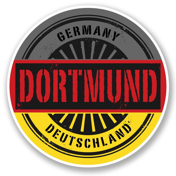 2 x Dortmund Germany Deutschland Vinyl Sticker #6018