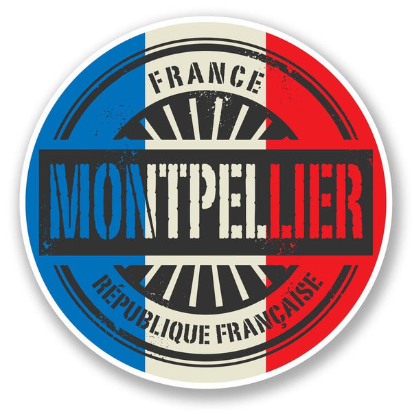2 x Montpellier France Vinyl Sticker #6024