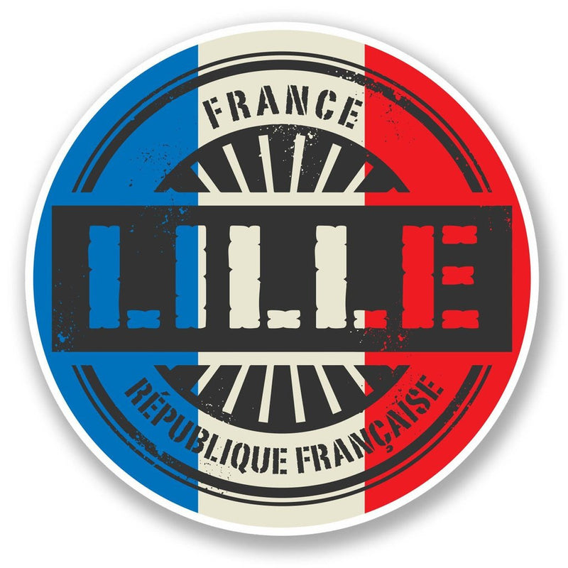 2 x Lille France Vinyl Sticker