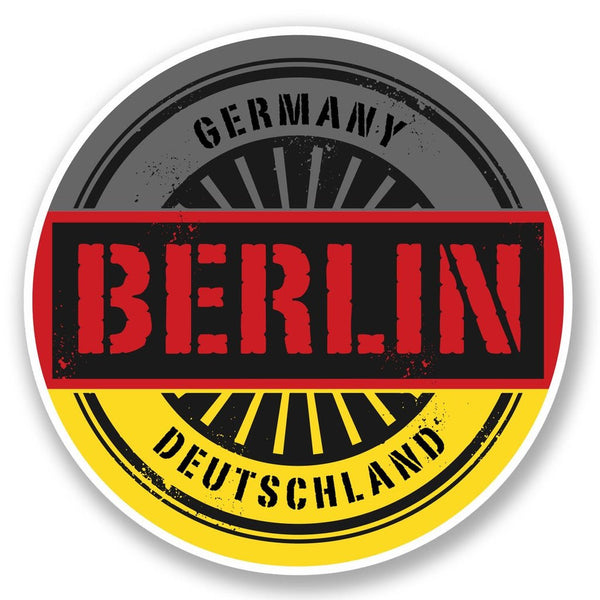 2 x Berlin Germany Deutschland Vinyl Sticker #6027
