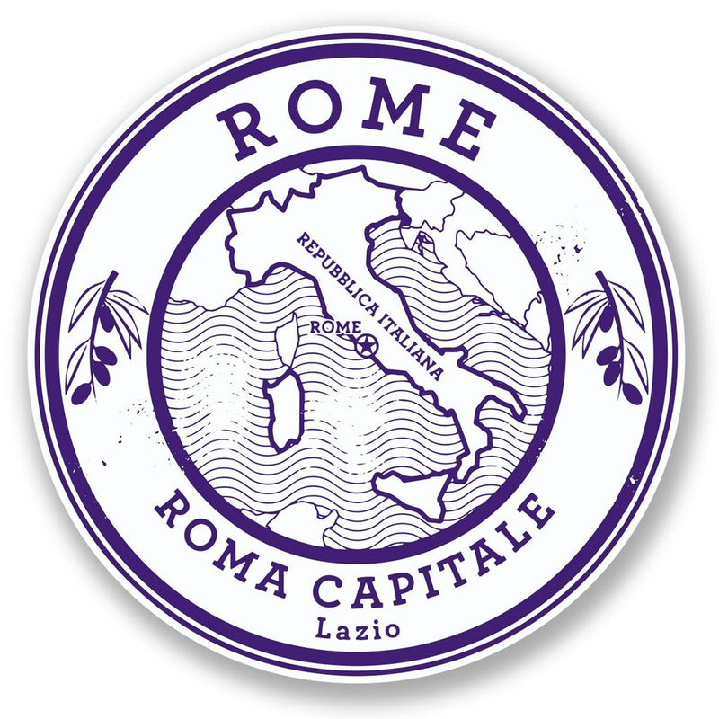 2 x Rome Italy Vinyl Sticker