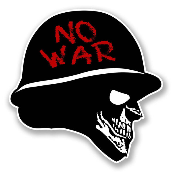 2 x No War Vinyl Sticker #6047