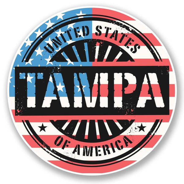 2 x Tampa Bay Florida USA Vinyl Sticker #6073