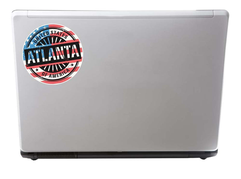 2 x Atlanta Georgia USA Vinyl Sticker
