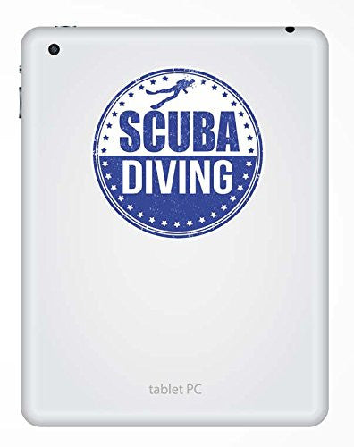 2 x Scuba Diver Vinyl Sticker
