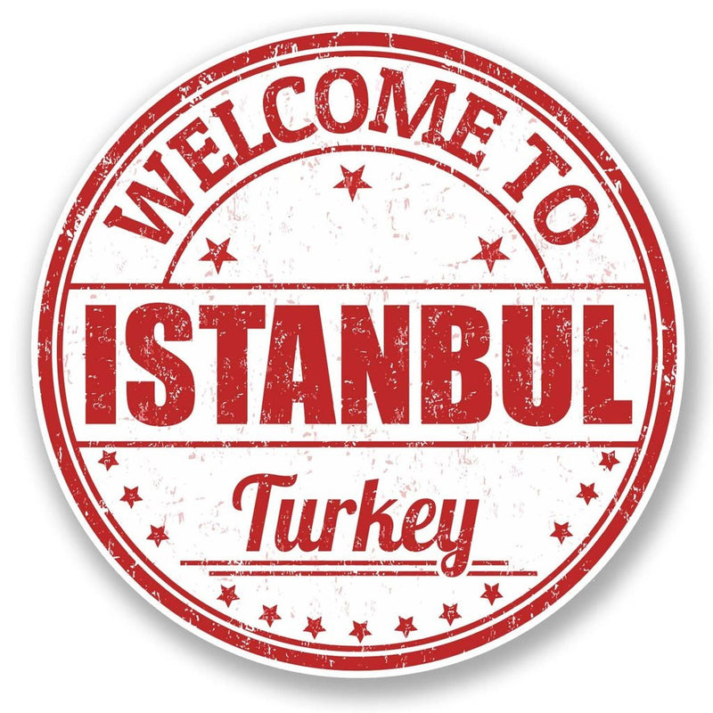 2 x Istanbul Turkey Vinyl Sticker