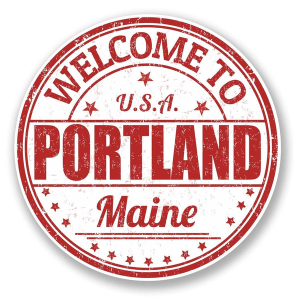 2 x Portland Maine USA Vinyl Sticker #6083