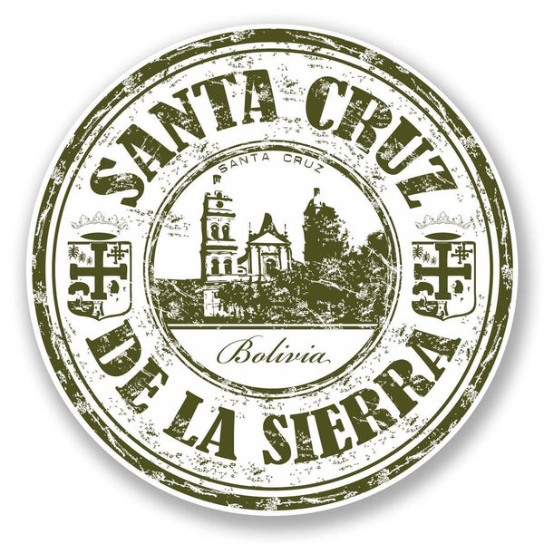 2 x Bolivia Santa Cruz Vinyl Sticker #6088