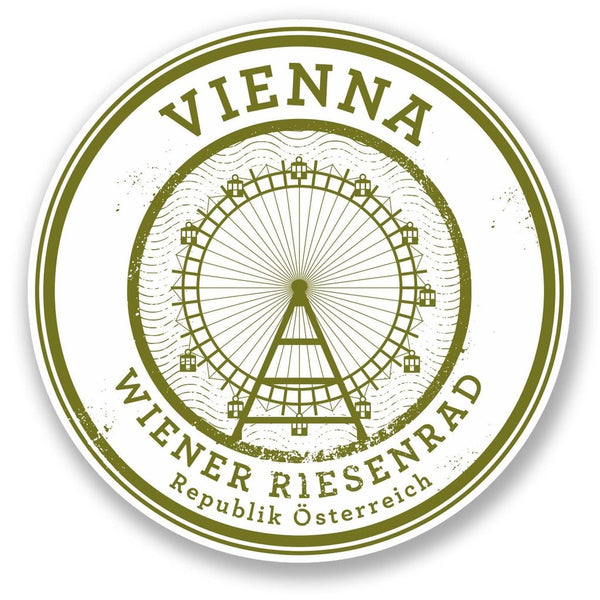 2 x Vienna Austria Wiener Riesenrad Vinyl Sticker #6093