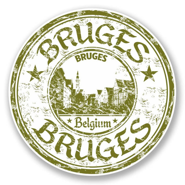 2 x Bruges Belgium Vinyl Sticker #6100