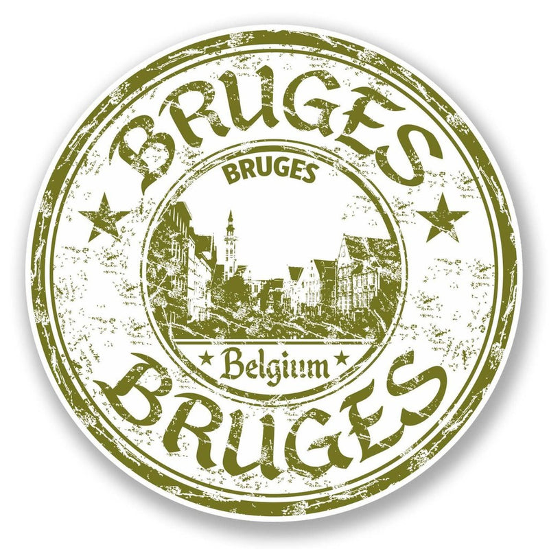 2 x Bruges Belgium Vinyl Sticker