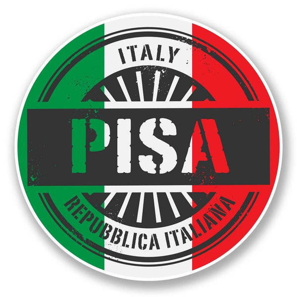 2 x Pisa Italy Vinyl Sticker #6109