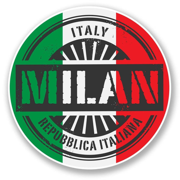 2 x Milan Italy Vinyl Sticker #6110