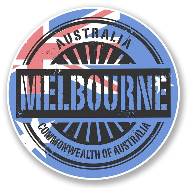 2 x Melbourne Australia Vinyl Sticker #6114