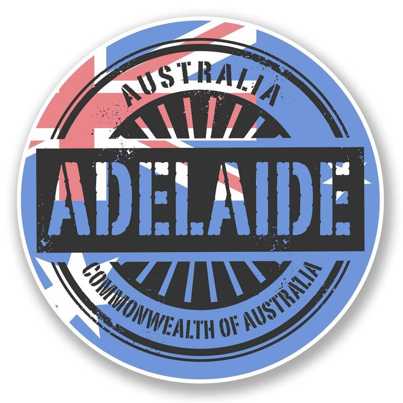 2 x Adelaide Australia Vinyl Sticker