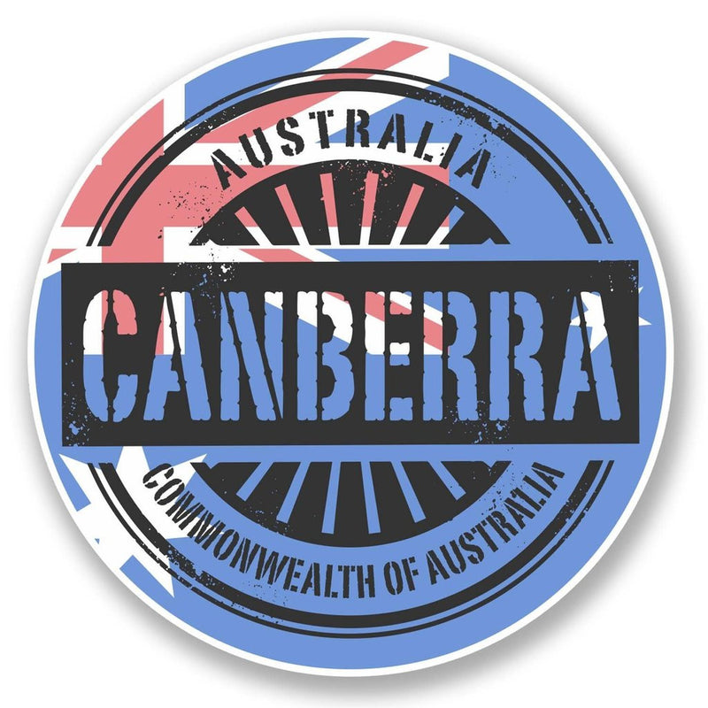 2 x Canberra Australia Vinyl Sticker
