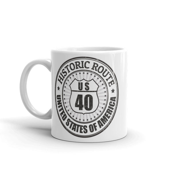 US40 Historic Route High Quality 10oz Coffee Tea Mug #6119