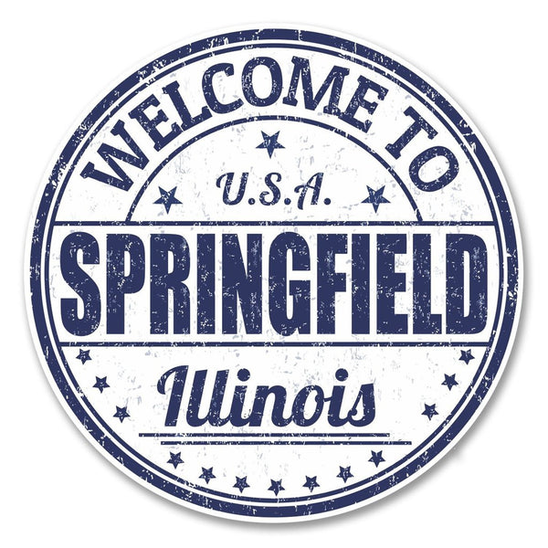 2 x Springfield Illinois USA Vinyl Sticker #6120