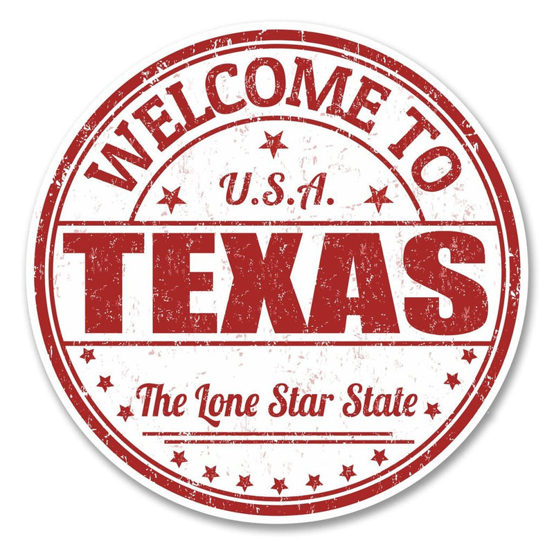 2 x Texas USA Vinyl Sticker