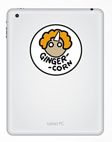 2 x Ginger Corn Funny Joke Vinyl Sticker