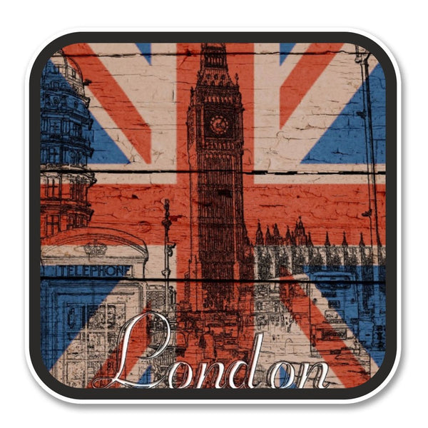 2 x London UK England Vinyl Sticker #6202