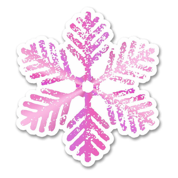 2 x Snowflake Vinyl Sticker #6253
