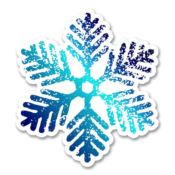 2 x Snowflake Vinyl Sticker #6255