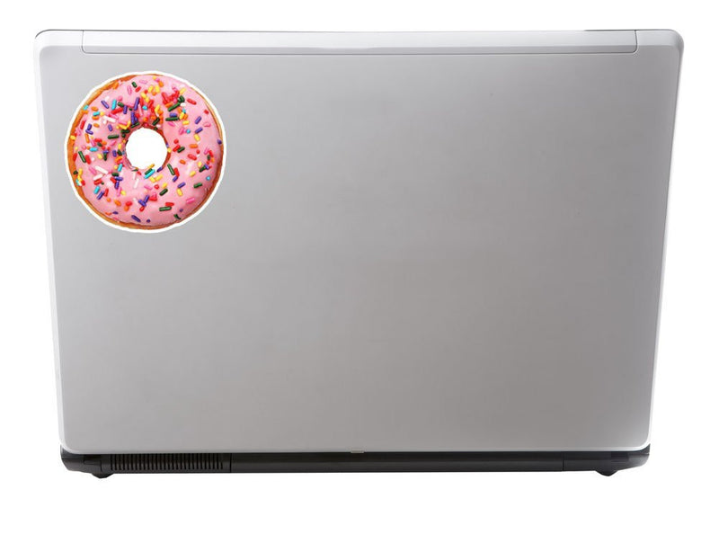 2 x Pink Sprinkle Doughnut Vinyl Sticker