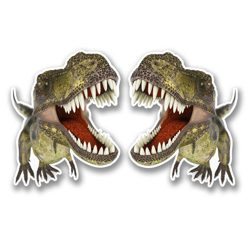 2 x T-Rex Raptor Vinyl Sticker