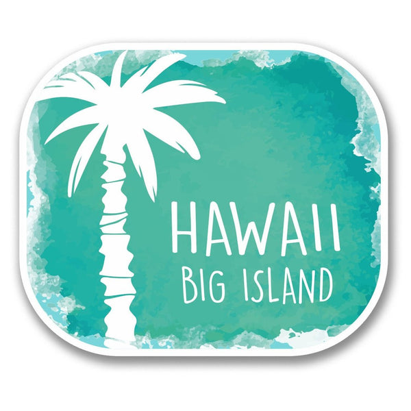 2 x Big Island Hawaii USA Vinyl Sticker #6317