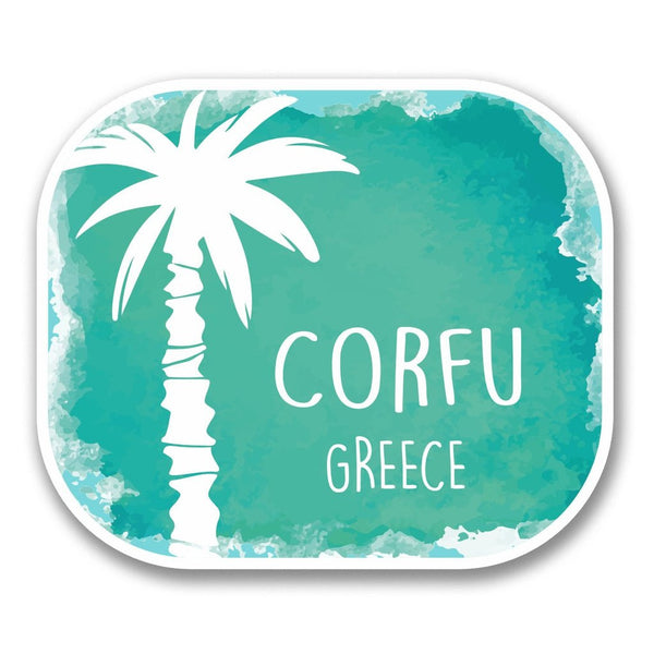2 x Corfu Greece Vinyl Sticker #6327
