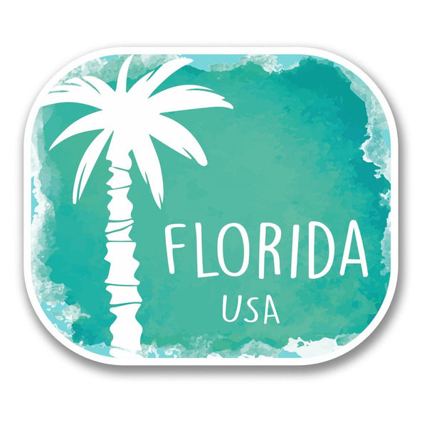 2 x Florida USA Vinyl Sticker #6348
