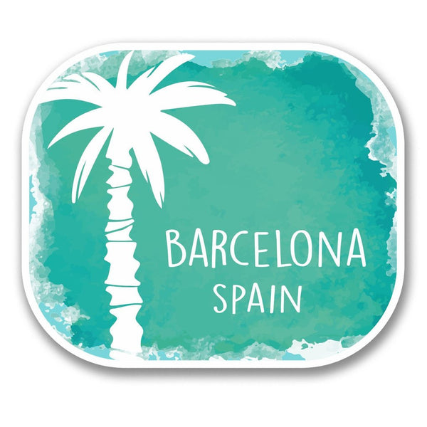 2 x Barcelona Spain Vinyl Sticker #6350