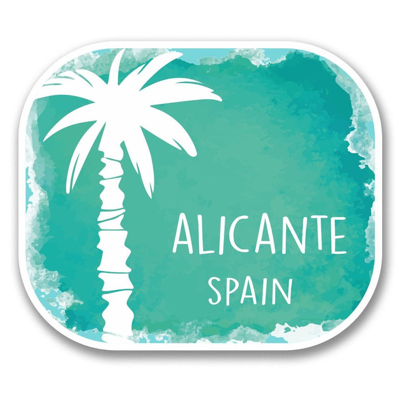 2 x Alicante Spain Vinyl Sticker