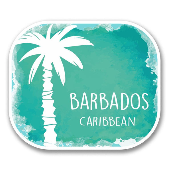 2 x Barbados Caribbean Vinyl Sticker #6354