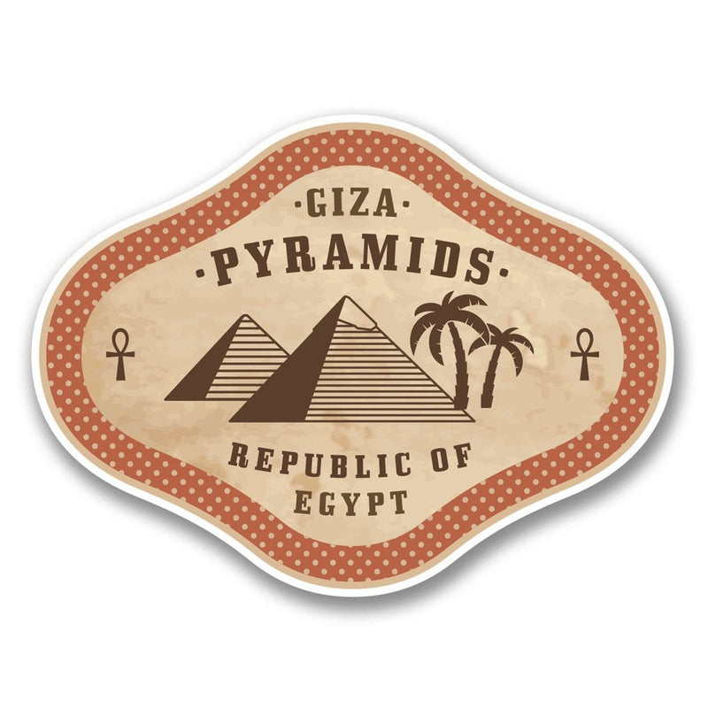 2 x Egypt Giza Pyramids Vinyl Sticker