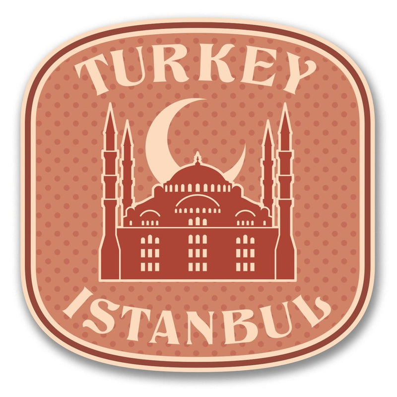 2 x Turkey Istanbul Vinyl Sticker