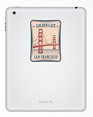 2 x Golden Gate Bridge San Francisco Vinyl Sticker