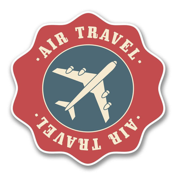 2 x Air Travel Vinyl Sticker #6392