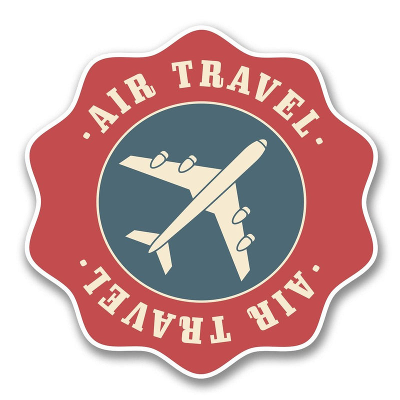 2 x Air Travel Vinyl Sticker