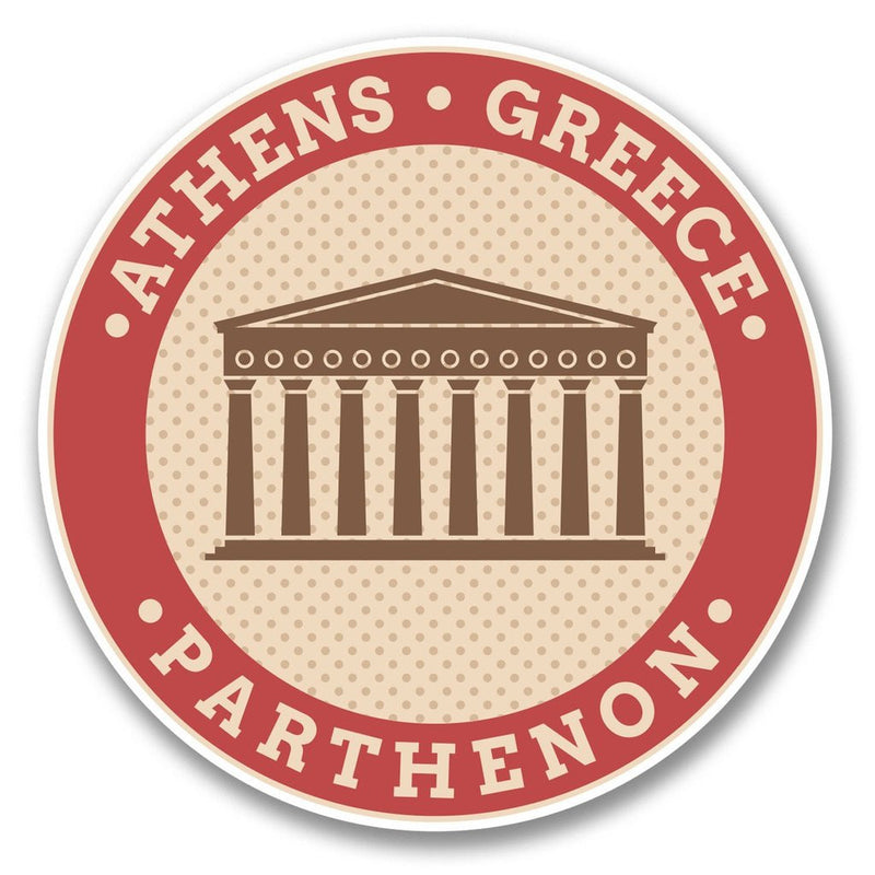 2 x Athens Greece Parthenon Vinyl Sticker