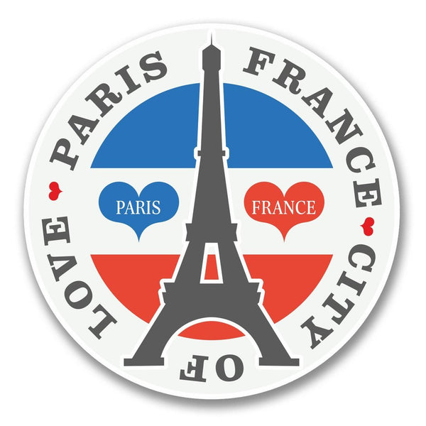 2 x Paris France Vinyl Sticker #6404