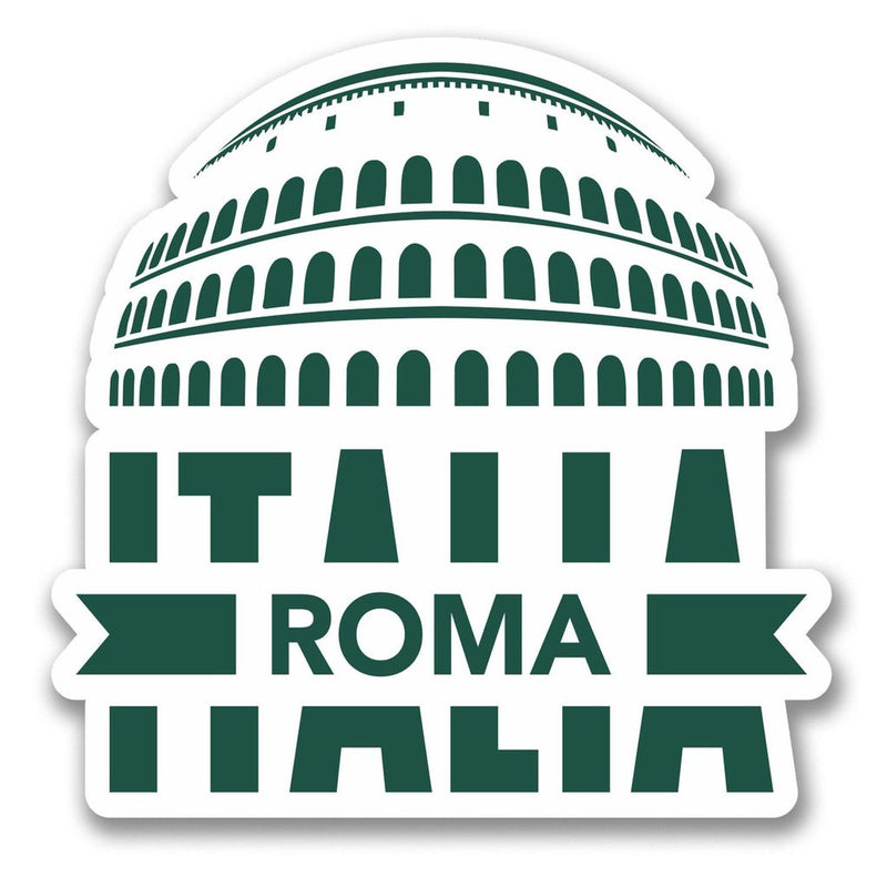 2 x Roma Italy Vinyl Sticker