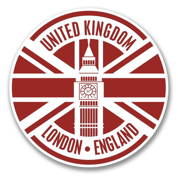 2 x London England Vinyl Sticker #6406